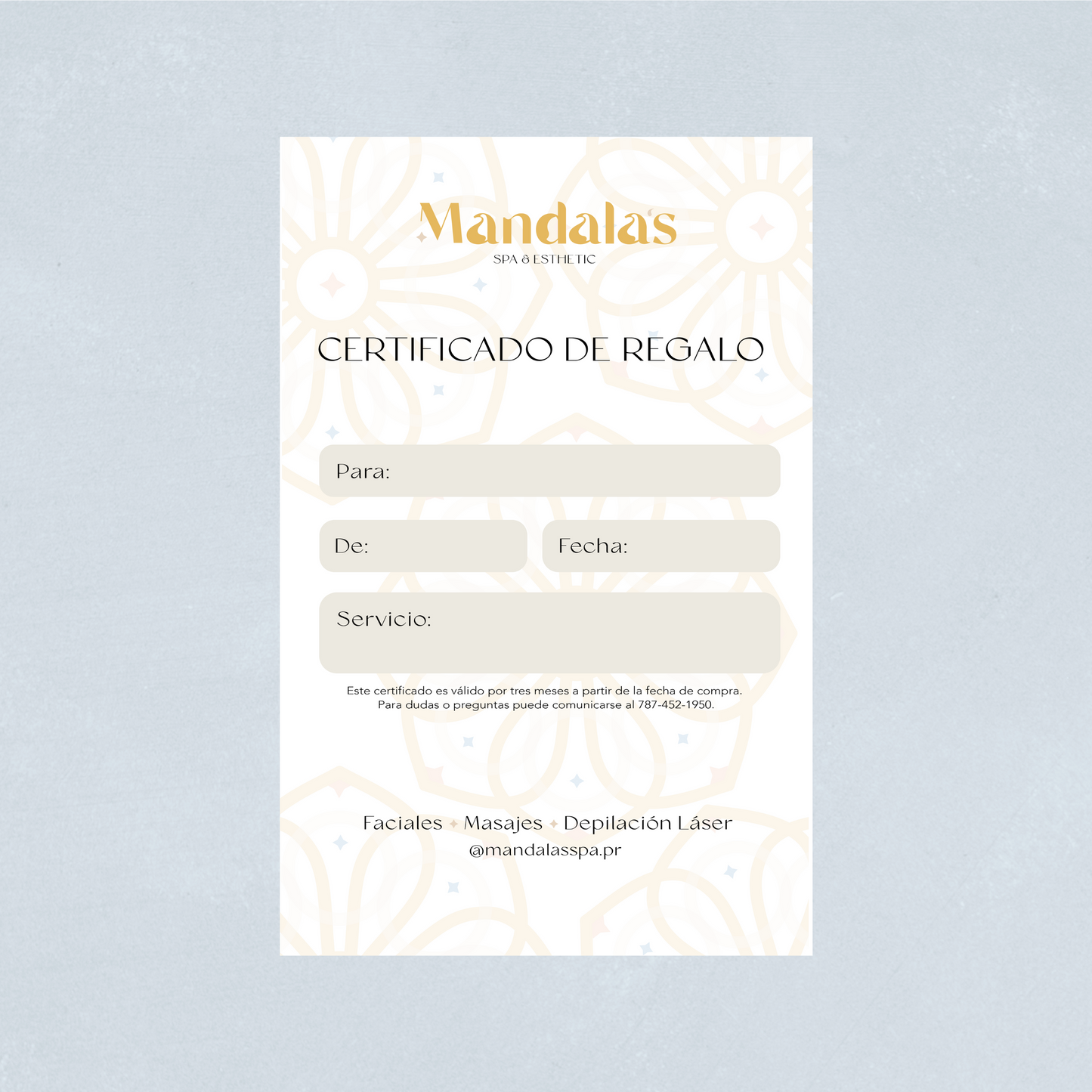 Certificado de Regalo Virtual