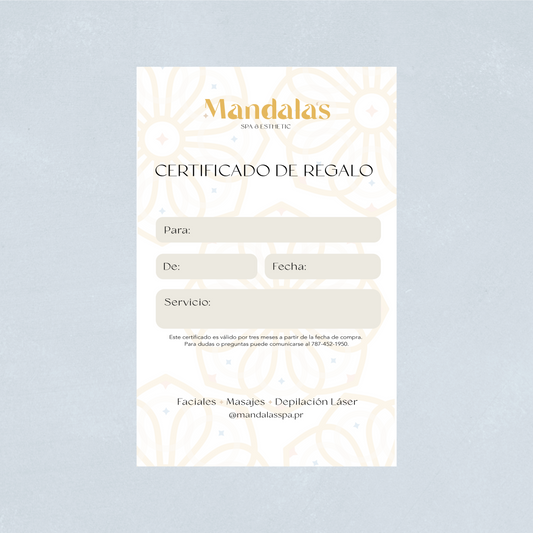 Certificado de Regalo Virtual